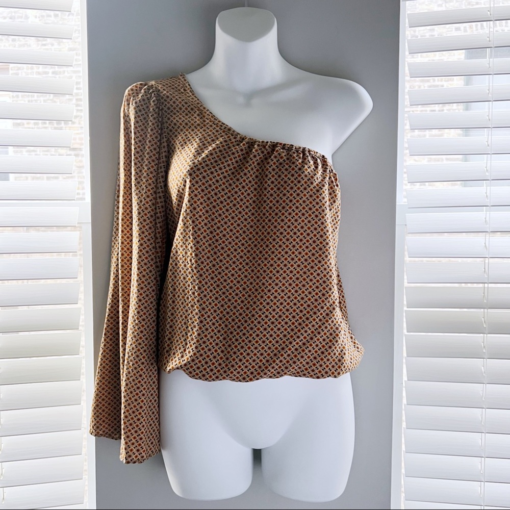 Zara One-shoulder Bell Sleeve Top